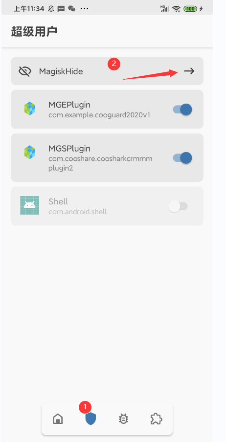 摩盖工作手机 Magisk 设置